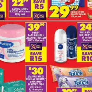 Petroleum jelly at Shoprite