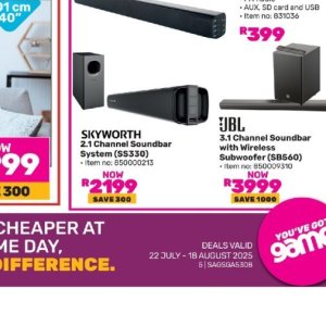  SoundBar at Game