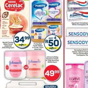 Purees at Pick n Pay Hyper
