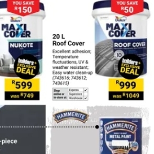 Cover at Builders Warehouse