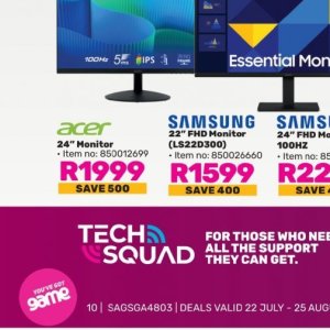 Monitor samsung  at Game