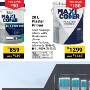 Plaster at Builders Warehouse