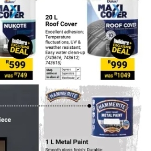 Paint at Builders Warehouse