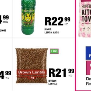 Lentils at Take n Pay