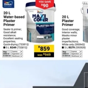 Plaster at Builders Warehouse