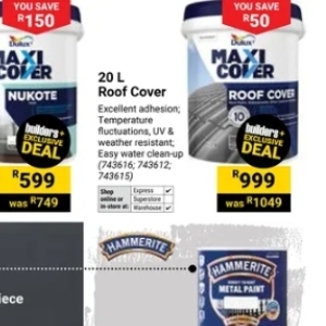 Cover at Builders Warehouse