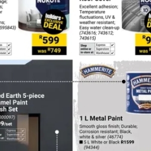 Paint at Builders Warehouse