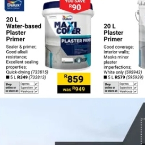 Plaster at Builders Warehouse