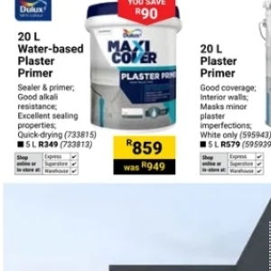 Plaster at Builders Warehouse