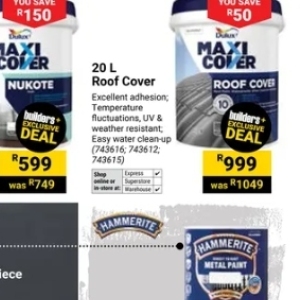 Cover at Builders Warehouse