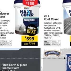 Cover at Builders Warehouse