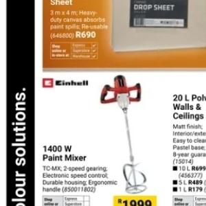 Paint mixer at Builders Warehouse