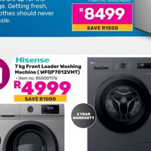 Washing machine at Game