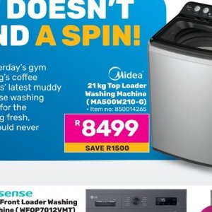 Washing machine at Game