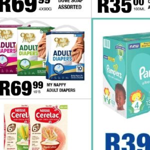 Diapers pampers  at Take n Pay