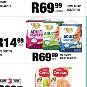Diapers at Take n Pay