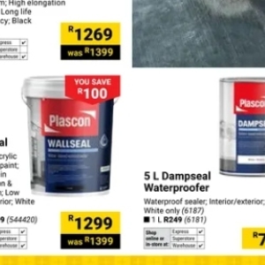 Sealer at Builders Warehouse