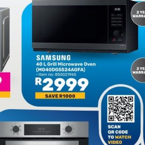 Microwave oven at Game