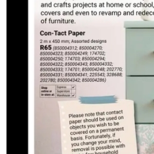 Paper at Builders Warehouse