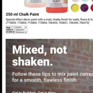 Paint at Builders Warehouse
