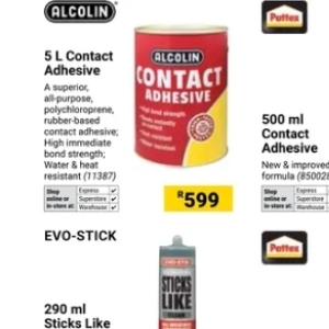 Adhesive at Builders Warehouse
