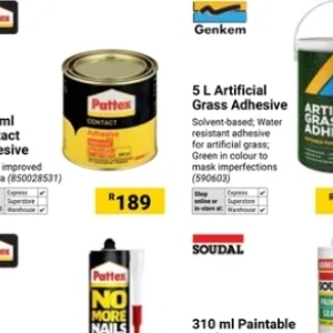 Adhesive at Builders Warehouse