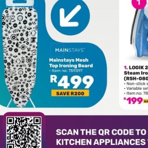 Ironing board at Game