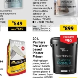Primer at Builders Warehouse