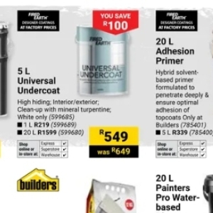 Primer at Builders Warehouse
