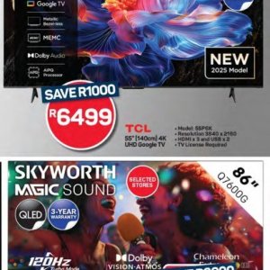 TV set at Pick n Pay Hyper
