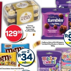 Chocolate at Pick n Pay Hyper