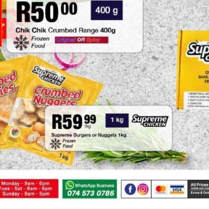 Burgers at Take n Pay