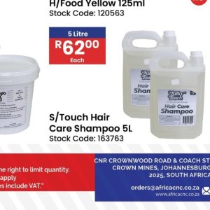 Shampoo at Africa Cash and Carry