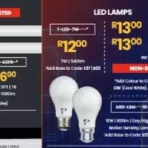 Lamps at ACDC Express