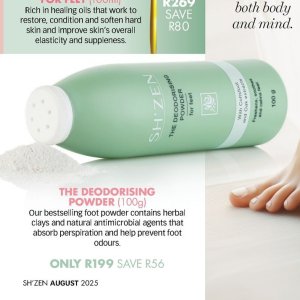 Foot powder at Sh\'zen