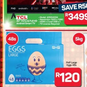 Eggs at Pick n Pay Hyper