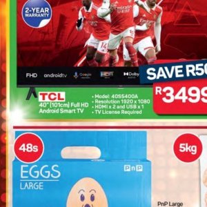 TV set at Pick n Pay Hyper