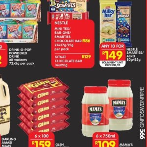 Chocolate at Shoprite