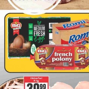 Eggs at Big save