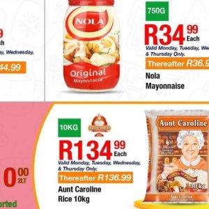 Mayonnaise at Take n Pay