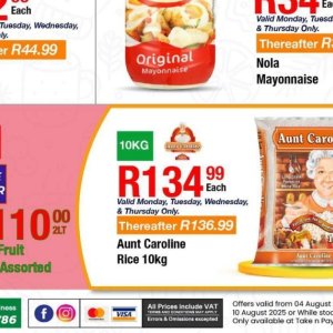 Rice at Take n Pay