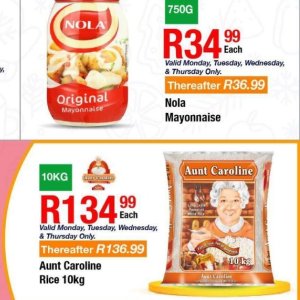 Mayonnaise at Take n Pay