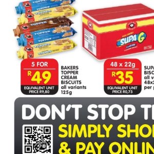 Biscuits at Shoprite