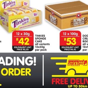 Sponge cake at Shoprite