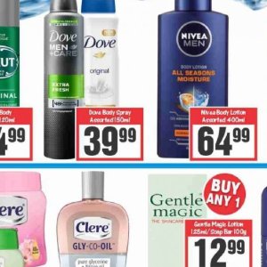 Body spray nivea  at Big save