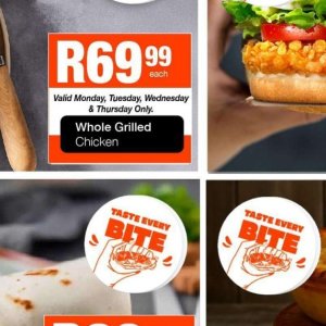 Grilled chicken at Take n Pay