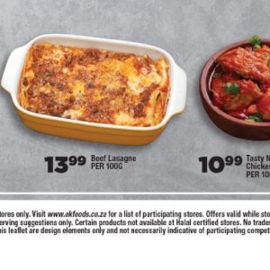 Lasagne at OK Foods
