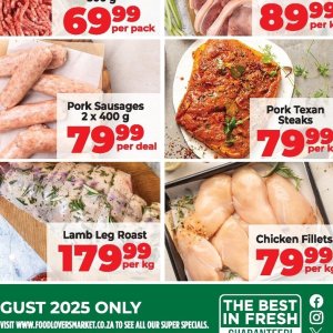 Sausages at Fruit & Veg City