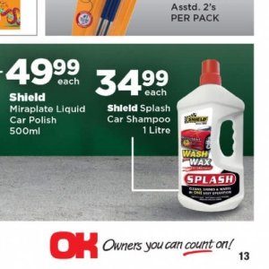 Car shampoo at OK Foods