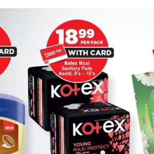 Sanitary pads at OK Foods